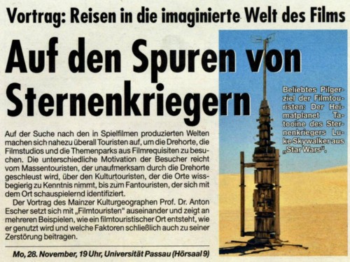 Reisen in die imaginierte Welt des Films2