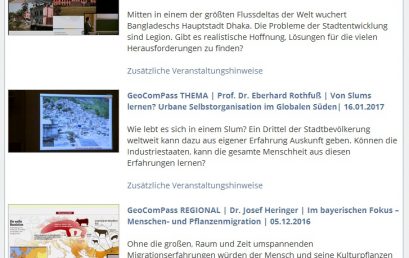 GeoComPass LIVE und GeoComPass VIDEO: Neu gestaltete GeoComPass-Mediathek ist jetzt online